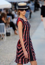 Gestreiftes Midi-Dress