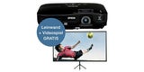 Zum Beamer gibt  es Gratis-Leinwand & Spiel