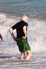 Steve Martin hat Spaß am Strand