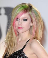 Stars mit bunten Haaren