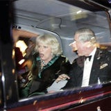 Studentenproteste in London - Charles und Camilla