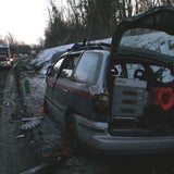 Krems: Frontalcrash mit Polizei-Auto