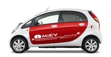Von der Seite erinnert der i-MiEV etwas an ein liegendes Osterei