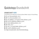 Tanzschritte: Quickstepp