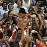Riesen-Party in Pamplona