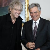 Bob Geldof bei Bundeskanzler Faymann