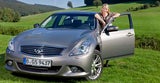 Kristina Sprenger. Der SOKO-Kitzbühel-Star testete die neue Super-Luxus-Limousine Infiniti G37x. Bild: TZ ÖSTERREICH/Kernmayer.