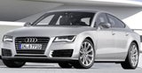 An der Front gibt es das typische Audi-Gesicht. Der große Grill wirkt beim 1,91 Meter breiten A7 besonders wuchtig.