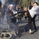 Chaos in den Straßen von Tunis