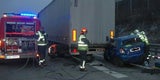 Frau aus zerstörtem Pkw gerettet