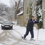 Schneechaos in Großbritannien