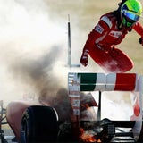 Massas Ferrari in Flammen
