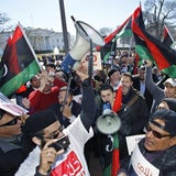 Gewaltausbruch gegen Gaddafi