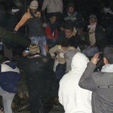 Gewaltausbruch gegen Gaddafi