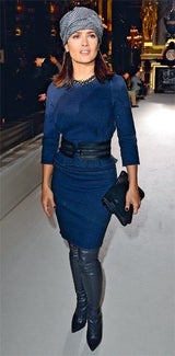 Salma Hayek Winter Outfits für jedes Alter