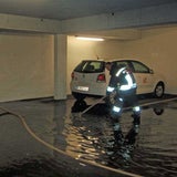Überflutete Garage in Innsbruck