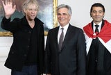 Bob Geldof bei Bundeskanzler Faymann