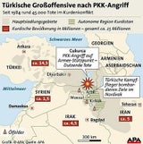 Türkische Angriffe auf Kurden im Nordirak, Grafik