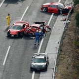 Luxus-Sportwagen-Crash in Japan