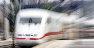 Ein ICE-Zug der Deutschen Bahn.