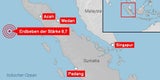 Erdbeben der Stärke 8,6 vor Sumatra
