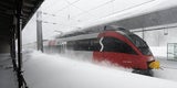 Bahnhof ÖBB Winter Schnee