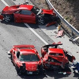 Luxus-Sportwagen-Crash in Japan