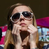 So fieberte schöne Laura mit Hirscher mit