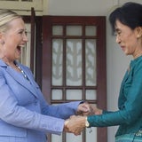 Hillary Clinton trifft Suu Kyi