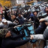Occupy-Aktivisten belagern Wall Street in New York