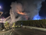 Die Florianis bekämpften die Flammen.