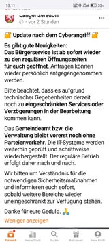 Entwarnung nach Cyberangriff: "Langenzersdorf wieder online"