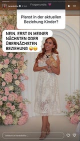 Tara nahm eine Fan-Frage mit viel Humor.&nbsp;