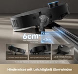 dreame X50 Master Staubsaugerroboter mit 24,9cm Basisstation, automatisches Nachfüllen und Entleeren, Nachlaufsystem, AI Hindernisvermeidung und 360° Navigation, 20.000 Pa&nbsp;