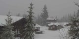 Schneefall im Skigebiet Unterberg