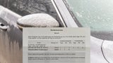 Auto zu lange enteist - 600-Euro-Strafe reduziert