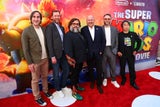 &nbsp;Michael Jelenic, Aaron Horvath, Jack Black, Chris Meledandri, Seth Rogen und Shigeru Miyamoto