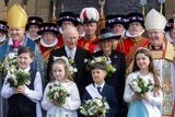 König Charles und Camilla in der&nbsp;St Asaph Cathedral &nbsp;
