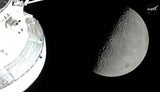 Artemis-Astronauten fotografieren "Erduntergang"