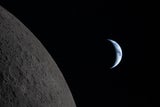 Artemis-Astronauten fotografieren "Erduntergang"