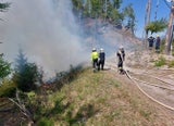 Waldbrand nördlich von Graz