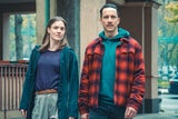 Laurence Rupp und Miriam Fussenegger zeigten sich bei den Dreharbeiten in einem Wiener Gemeindebau erstmals in ihren neuen Rollen als Alex und Charlie.&nbsp;