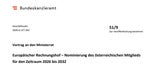 Ministerrat beschließt Top-Job für Loacker (Neos).