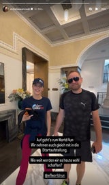 Victoria Swarovski vor dem Start zu "Wings for Life"
