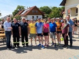 BGM Stefan Lang, KDT Wolfgang Binder und Manfred Kiesling (FF Retz), Andreas Hofer, Christoph Fasching, Vize-BGM Claudia Schnabl, Michael Binder (DEV Retz), Sebastian Hebenstreit, Sabrina Kiesling, Anna Schöfmann, Benedikt Wagesreiter (Rugia Retz) 