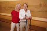 Wolfgang Ambros kam mit Gattin Uta Schäfauer.&nbsp;