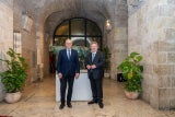 Roberto Gualtieri und Michael Ludwig in Rom.
