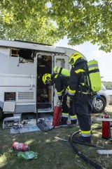 Brand Campingplatz
