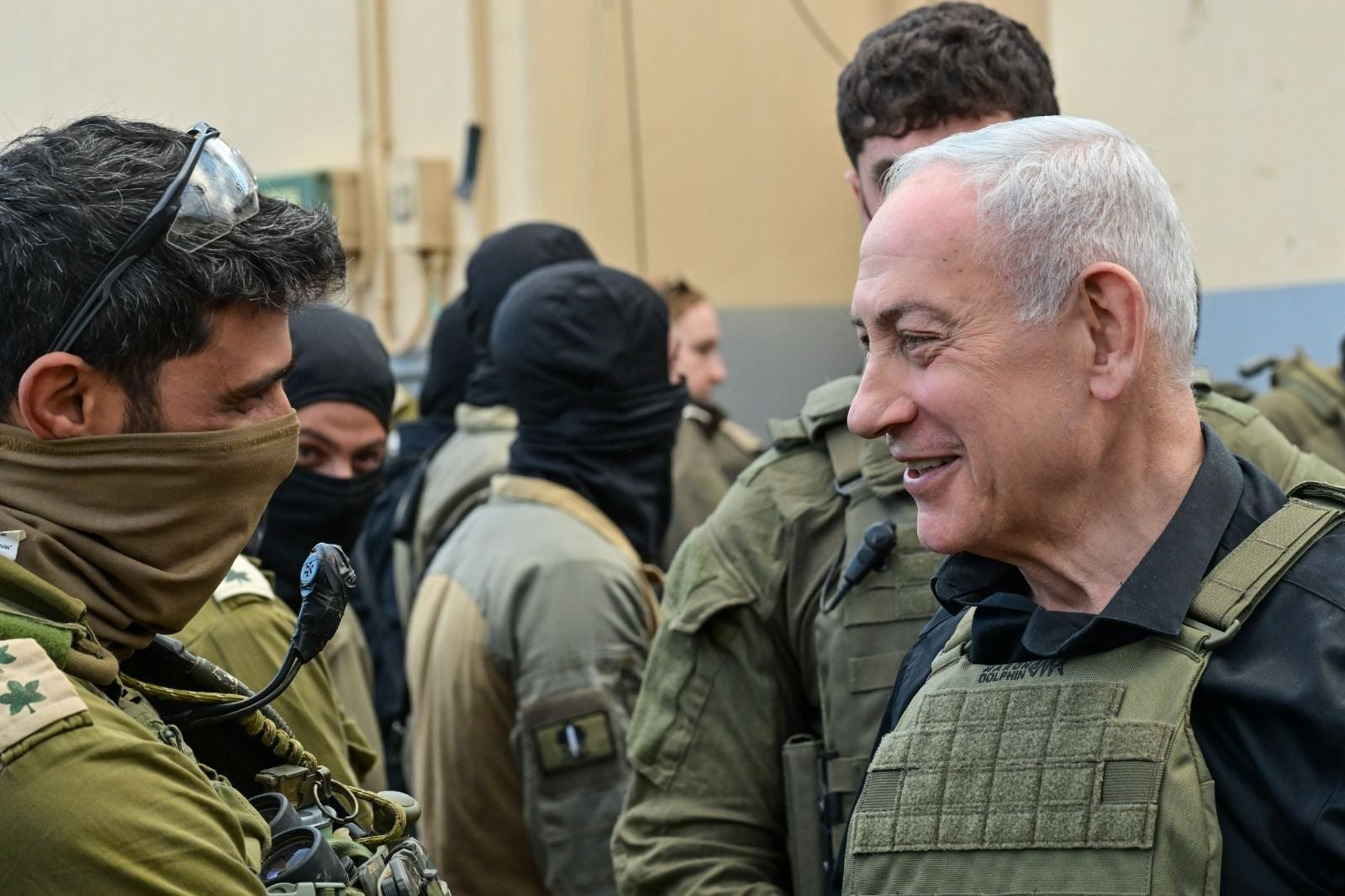 LEBANON - APRIL 12: (----EDITORIAL USE ONLY - MANDATORY CREDIT - 'KOBI GIDEON - GPO / HANDOUT' - NO MARKETING NO ADVERTISING CAMPAIGNS - DISTRIBUTED AS A SERVICE TO CLIENTS----) Prime Minister of Israel Benjamin Netanyahu visits an Israeli military unit stationed in the occupied territory of southern Lebanon on April 12, 2026. (Photo by Kobi Gideon - GPO/Anadolu via Getty Images)