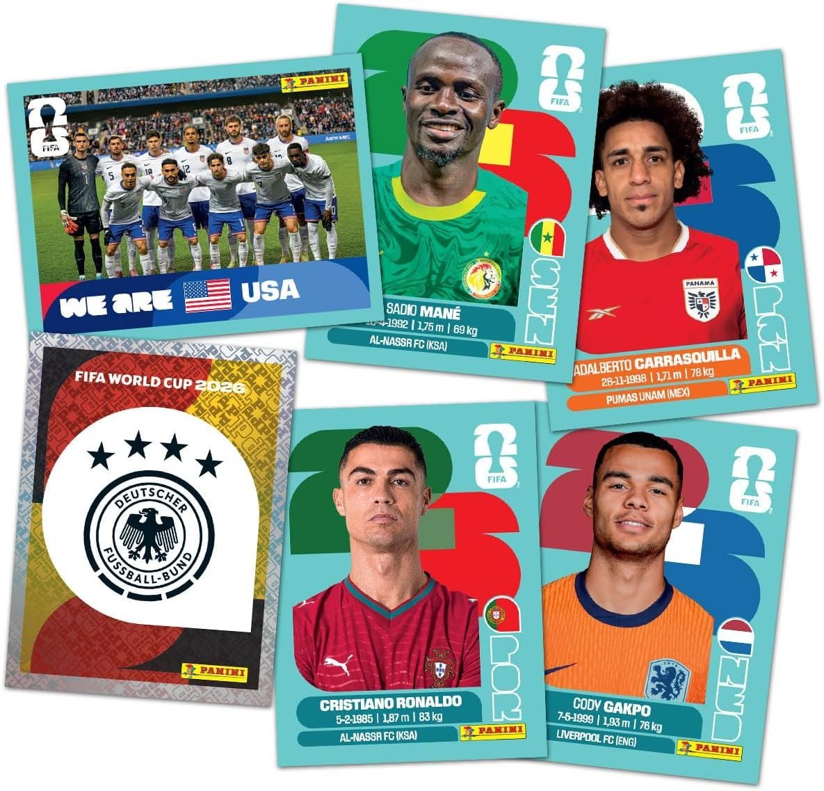 WM 2026 Stickeralbum und Sticker